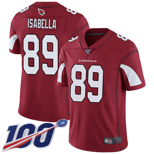 Arizona Cardinals Limited Red Men Andy Isabella Home Jersey NFL Football #89 100th Season Vapor Untouchable